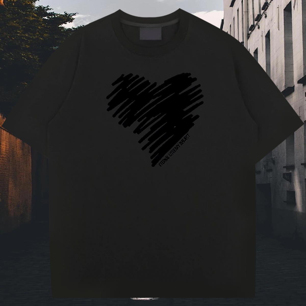 Stylist Man T Shirts DIY Printed Daily Outfit Tshirts Cotton Breathable Soft Soft Tee Shirt