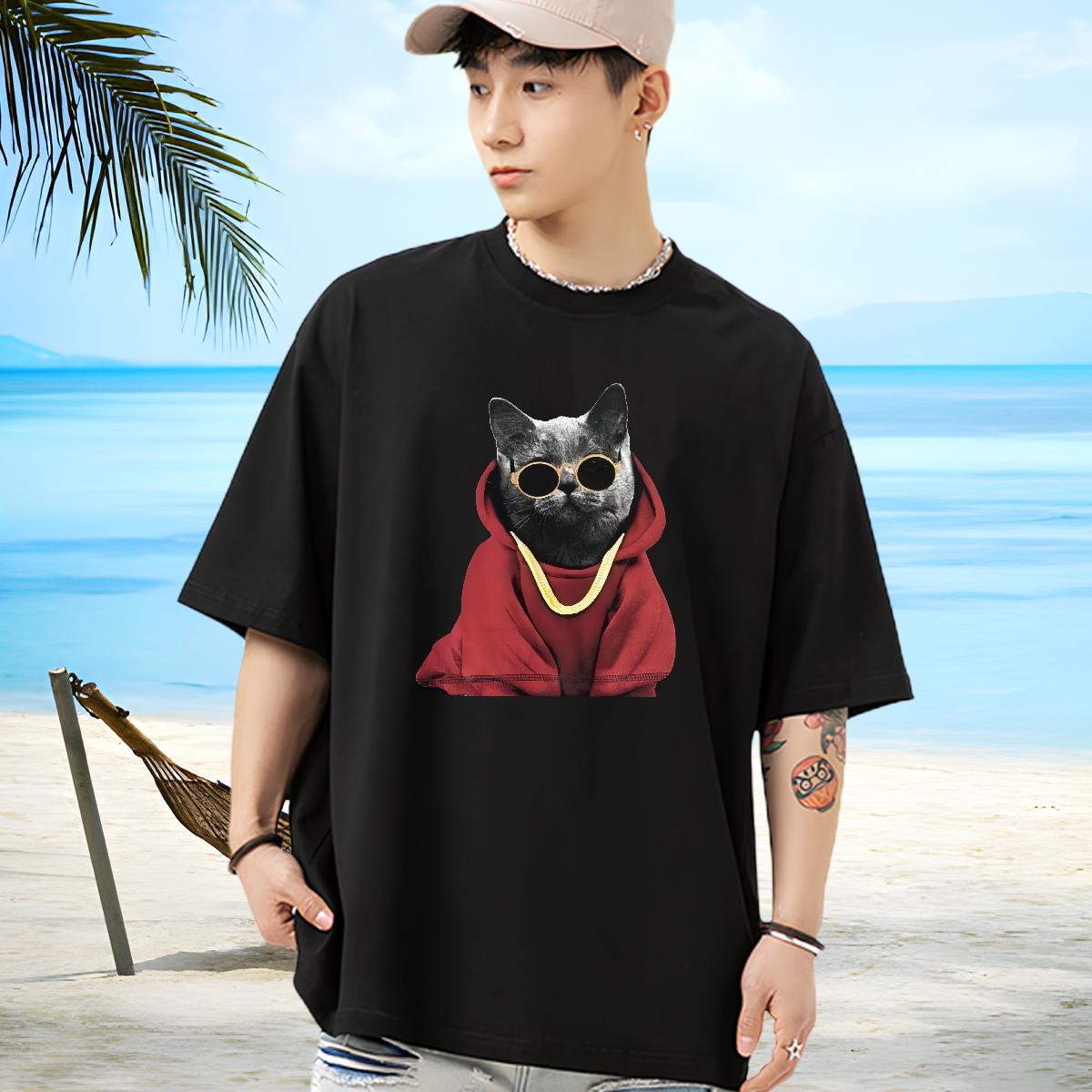 Soft Mens T Shirts Daily Outfit Breathable Crew Neck Cotton Men Tshirts Designer Custom Anime Top Tees
