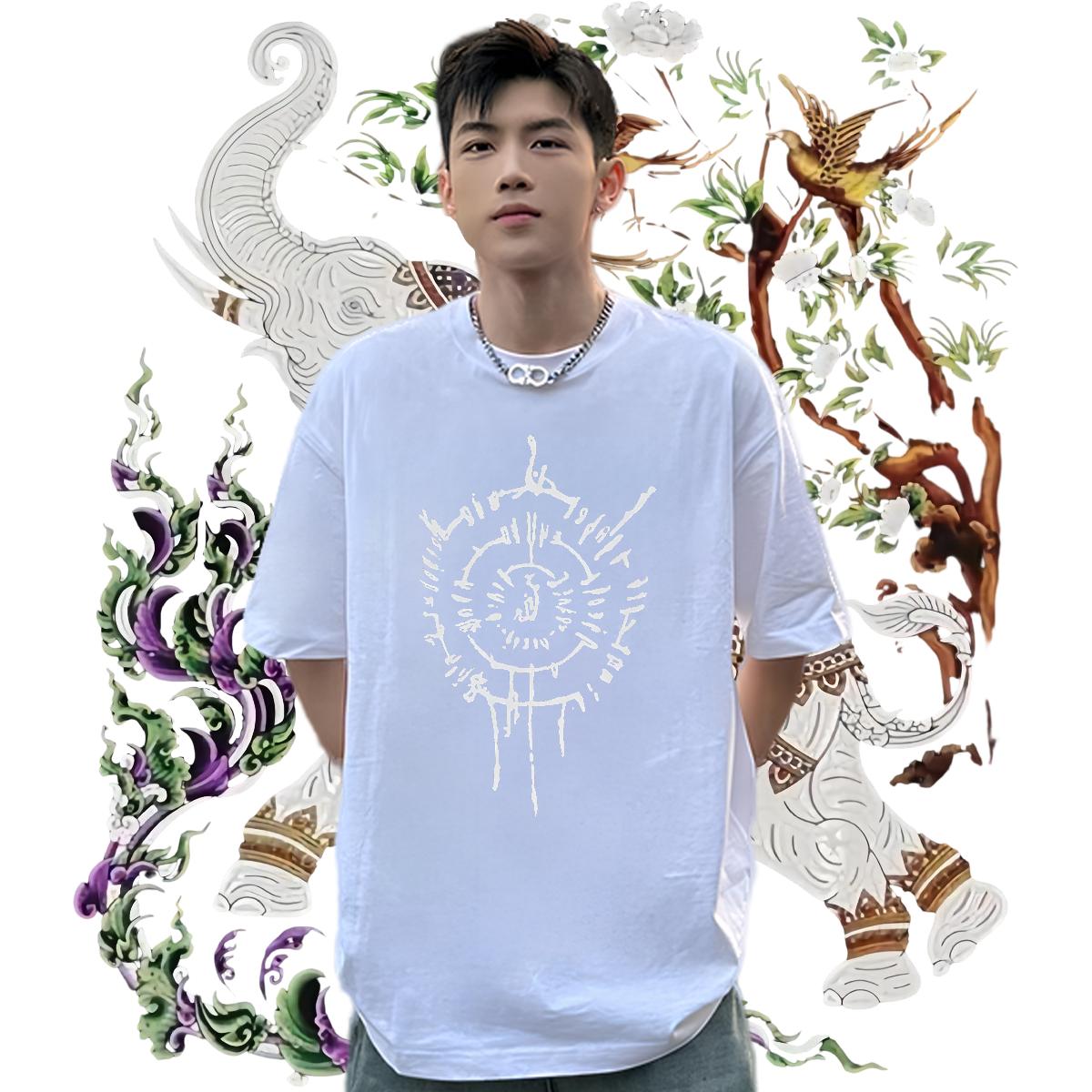 Loose Men T Shirts Street wear Hip Hop Cotton O Neck Short Sleeves Tshirts Fashion Designer Custom Clothings