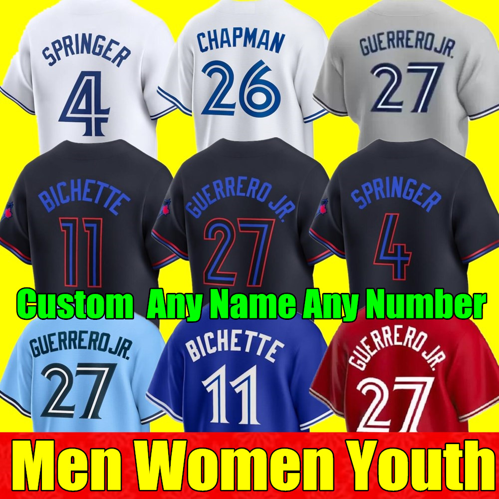 2024 City Connect S-4XL Custom Vladimir Guerrero Jr. Baseball Jersey Bo Bichette Alejandro KIRK MATT CHAPMAN GEORGE SPRINGER BlUE JAYS DRURY HERNANDEZ Gurriel Jr.
