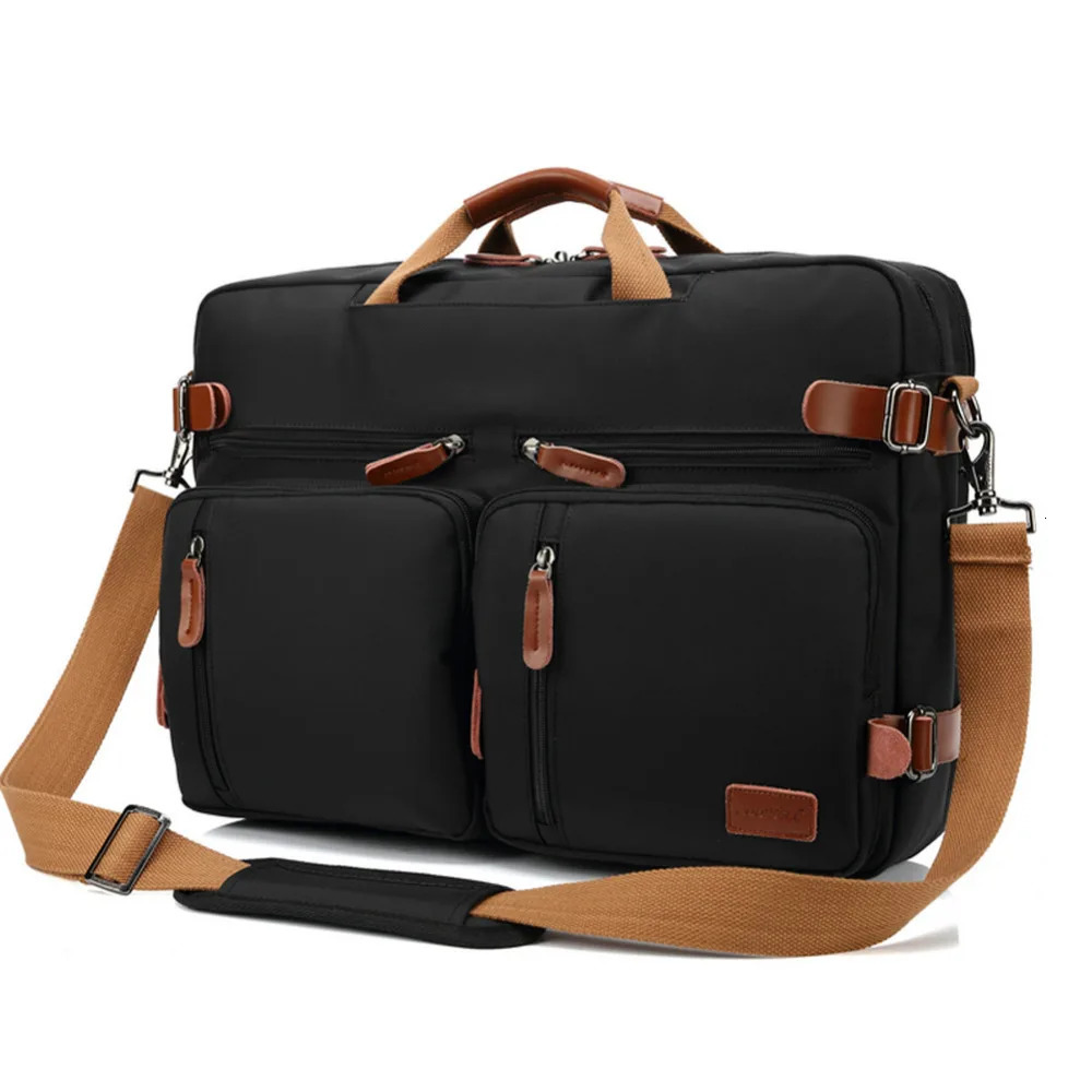 Handbag Business Briefcase Rucksack Convertible Backpack Laptop Bag 15.6 17.3 Inch Notebook Bag Shoulder Messenger Laptop Case 240528