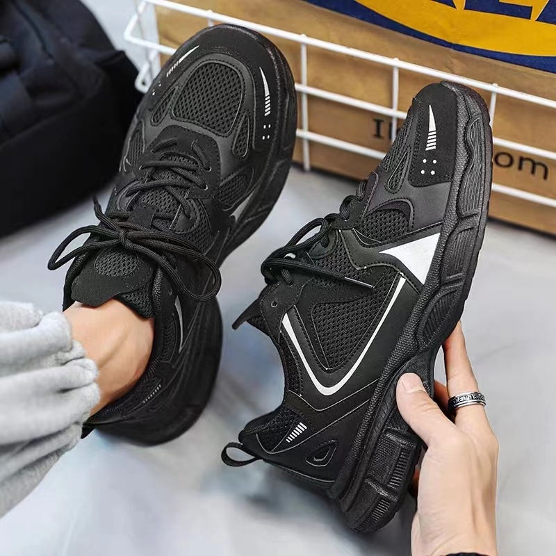 Sports Summer Breathable Running New Hong Kong Style Versatile Casual Trendy Brand Mesh Shoes Free Shipping Lhshoe