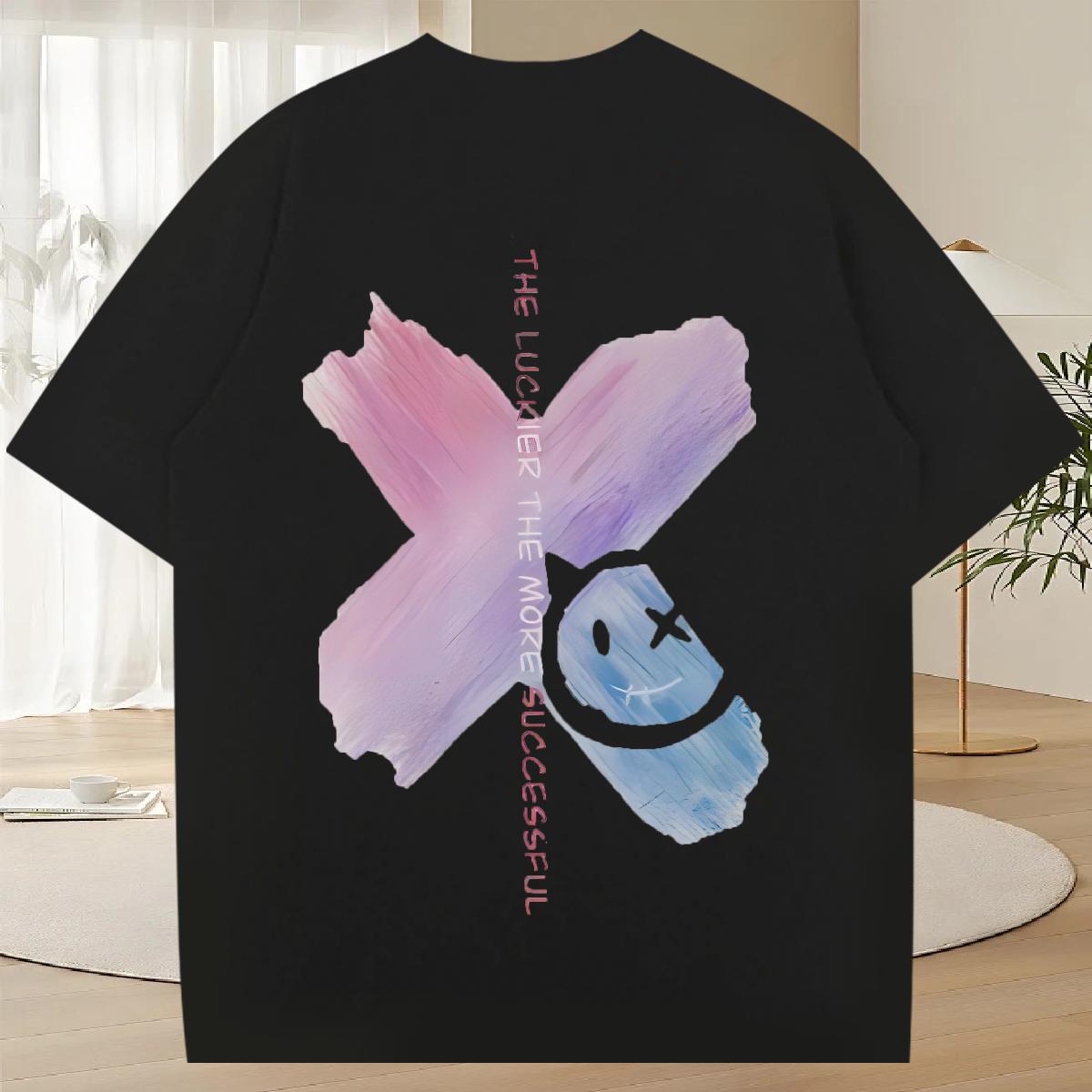 2024 T-Shirts DIY Printed Daily Wear Mens Tshirts Cotton O Neck Short Sleeves Cool Tees Shirts