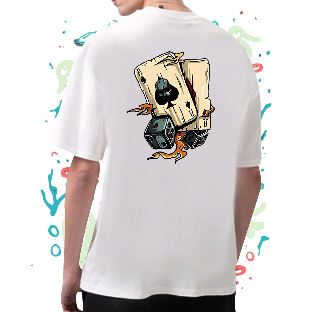 Classic Mens T Shirts Black White Men Clothes T-Shirt Daily Wear Breathable Short Sleeve Classic Clothings