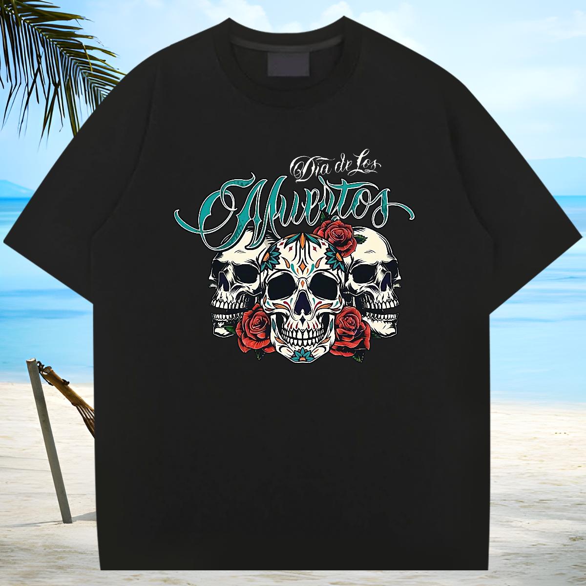 Loose T Shirt For Man Hip Hop Street 180g Cotton Mens Tshirts Fashion Designer Customized Print Tops Shirt