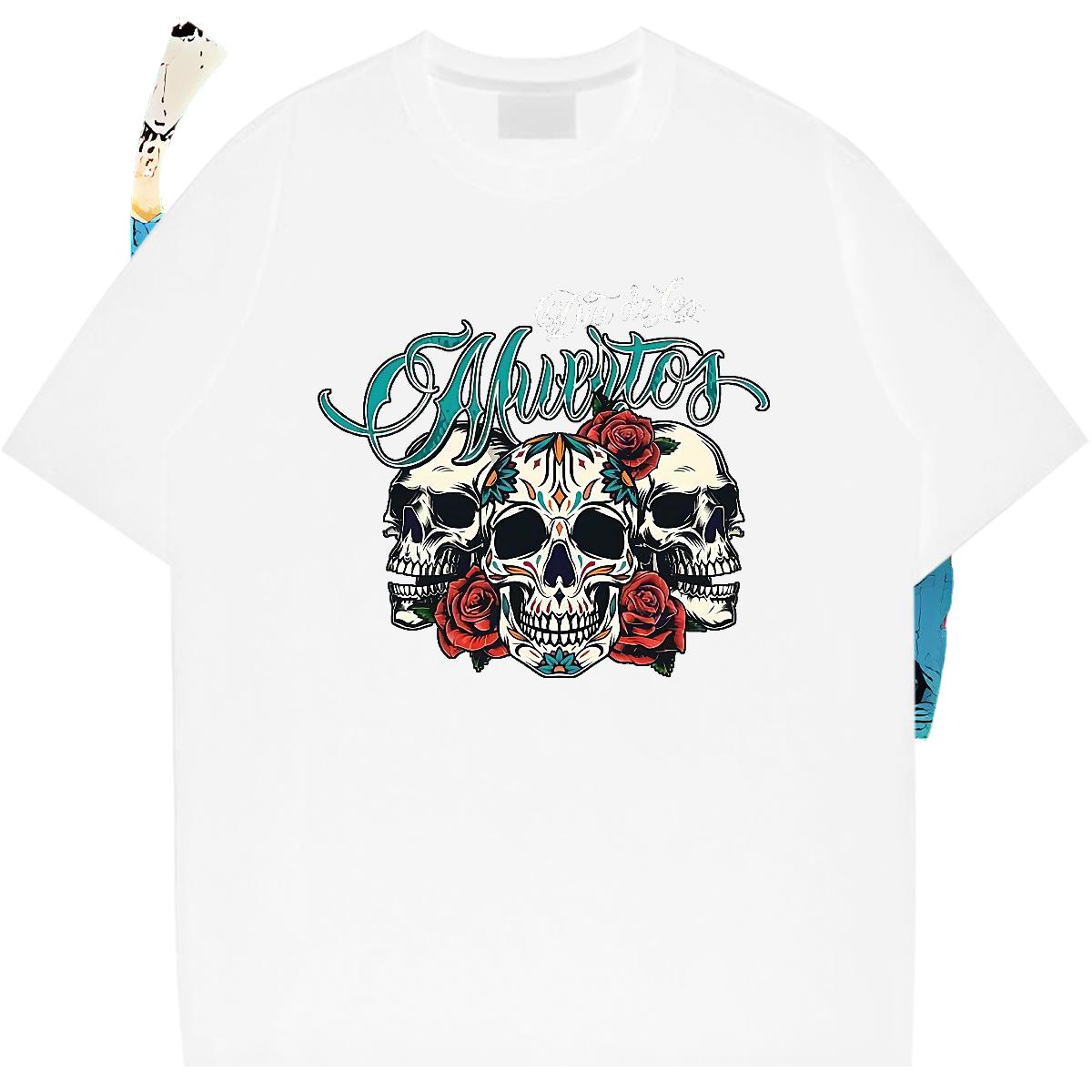 Wholesale Mens T Shirts Street Casual Cotton Breathable Men Clothes T-Shirt Classic Casual Anime Print Tees