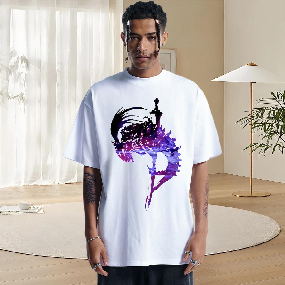 Designer Man T Shirts Sports Casual Crew Neck Cotton Breathable Men Clothes T-Shirt 2024 Summer Anime Print Top Tees