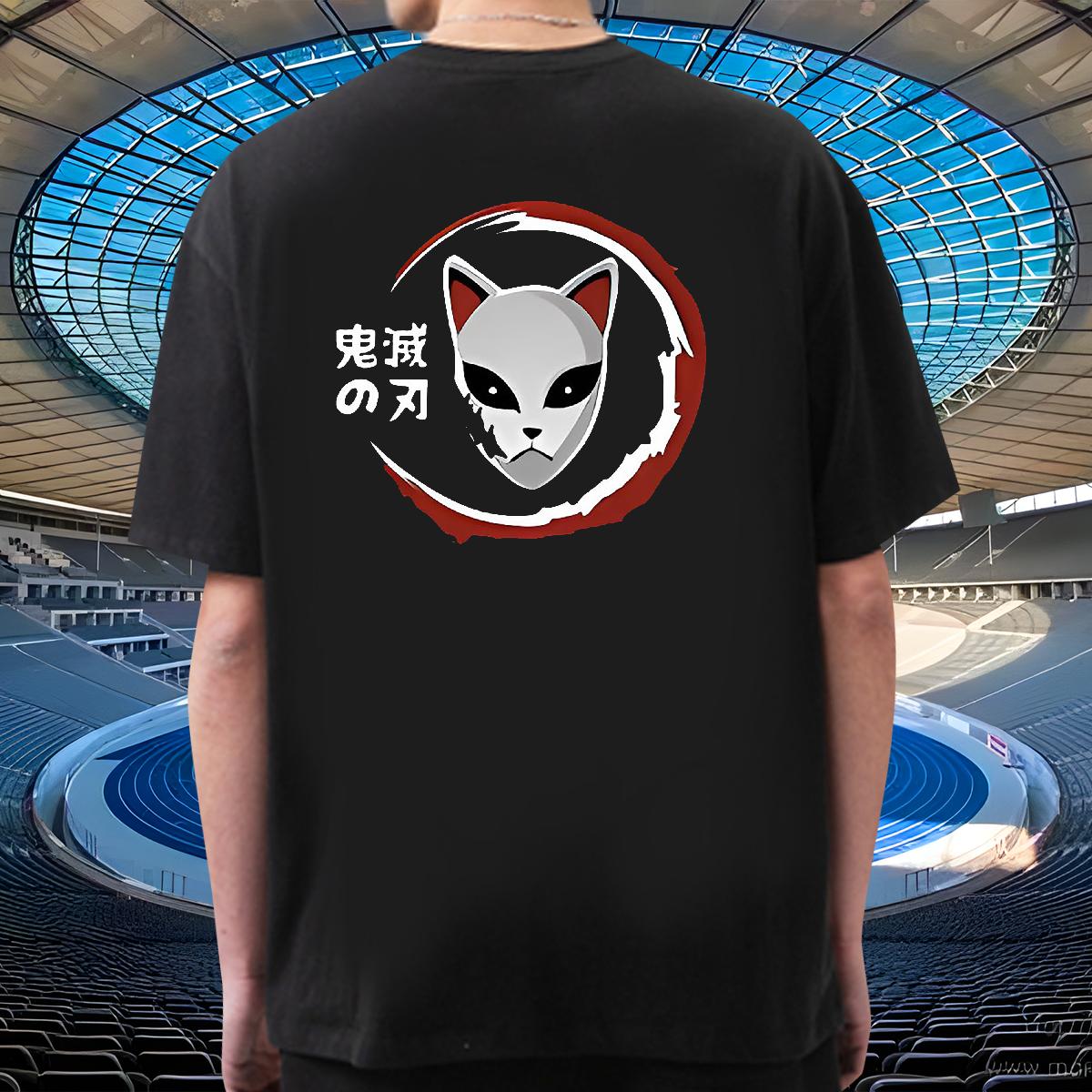 Stylist T shirt Anime Print Outdoor Men Tshirts Crew Neck Cotton Classic Tees Shirts