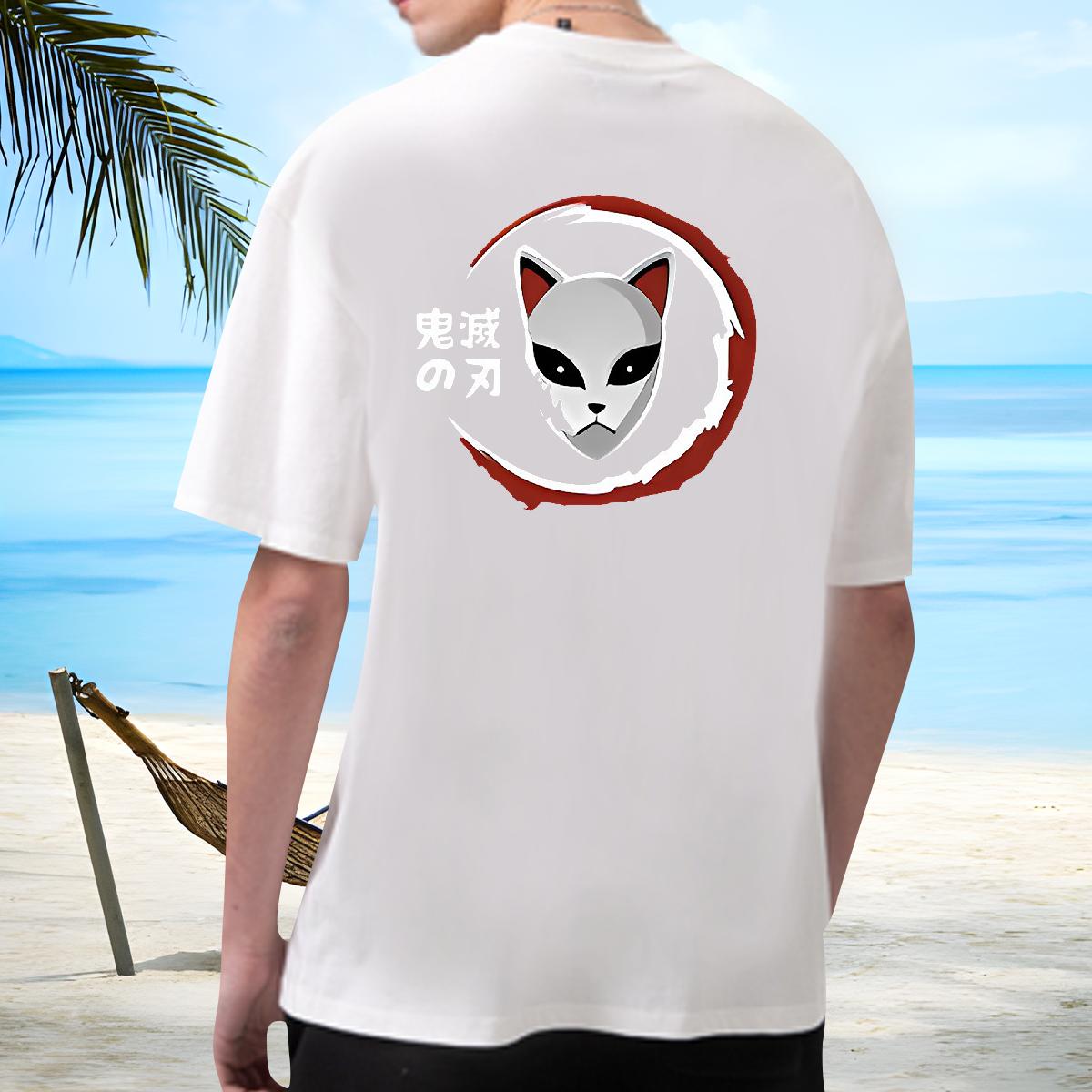 Fashion Designer T Shirts Men DIY Anime Anime Printing Street Men Clothes T-Shirt 180g Cotton Unisex Clothes