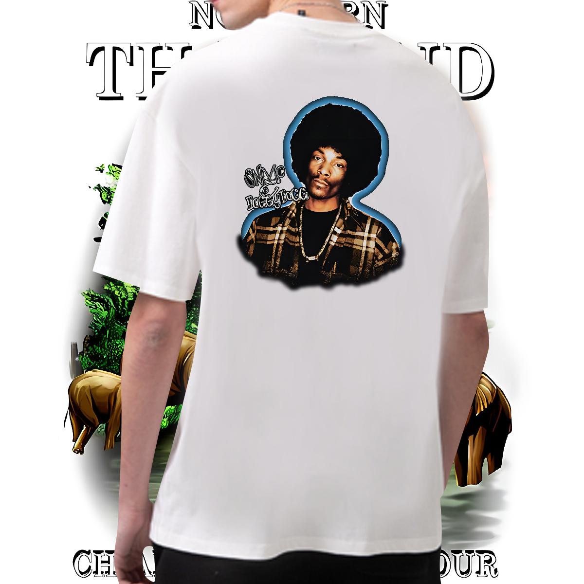 Casual New Mens T Shirts Custom Print Plus Size Men Clothes T-Shirt Outdoor 180g Cotton Loose Tops Shirt
