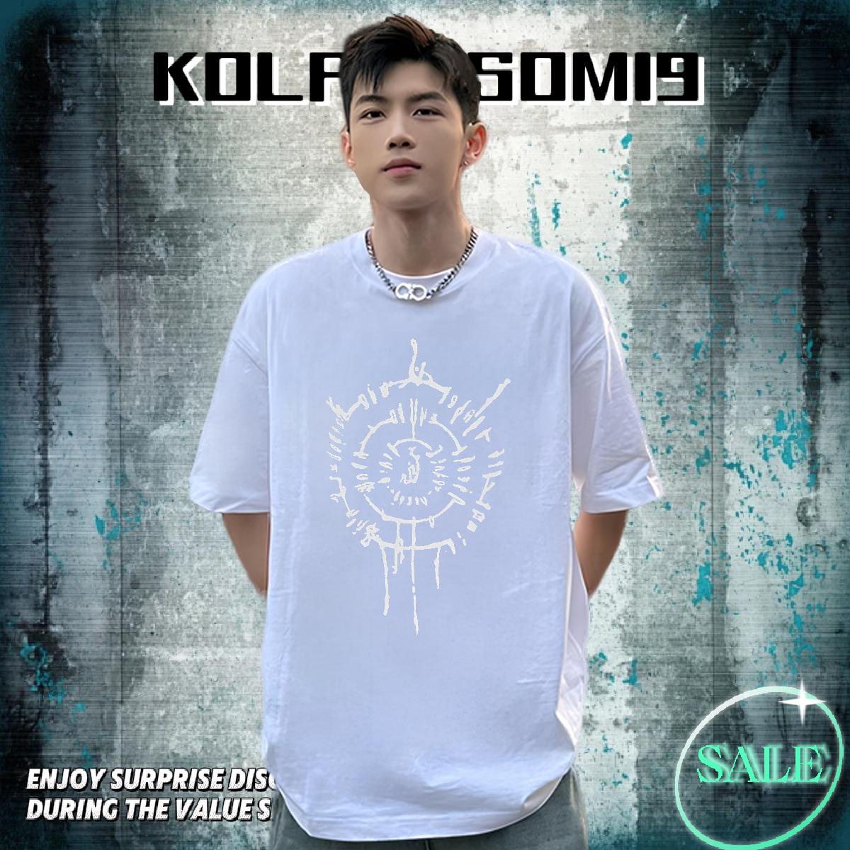 Designer T shirt Anime Mens Tshirts Daily Outfit O-Neck Short Sleeve Cotton Loose Fit Top Tees