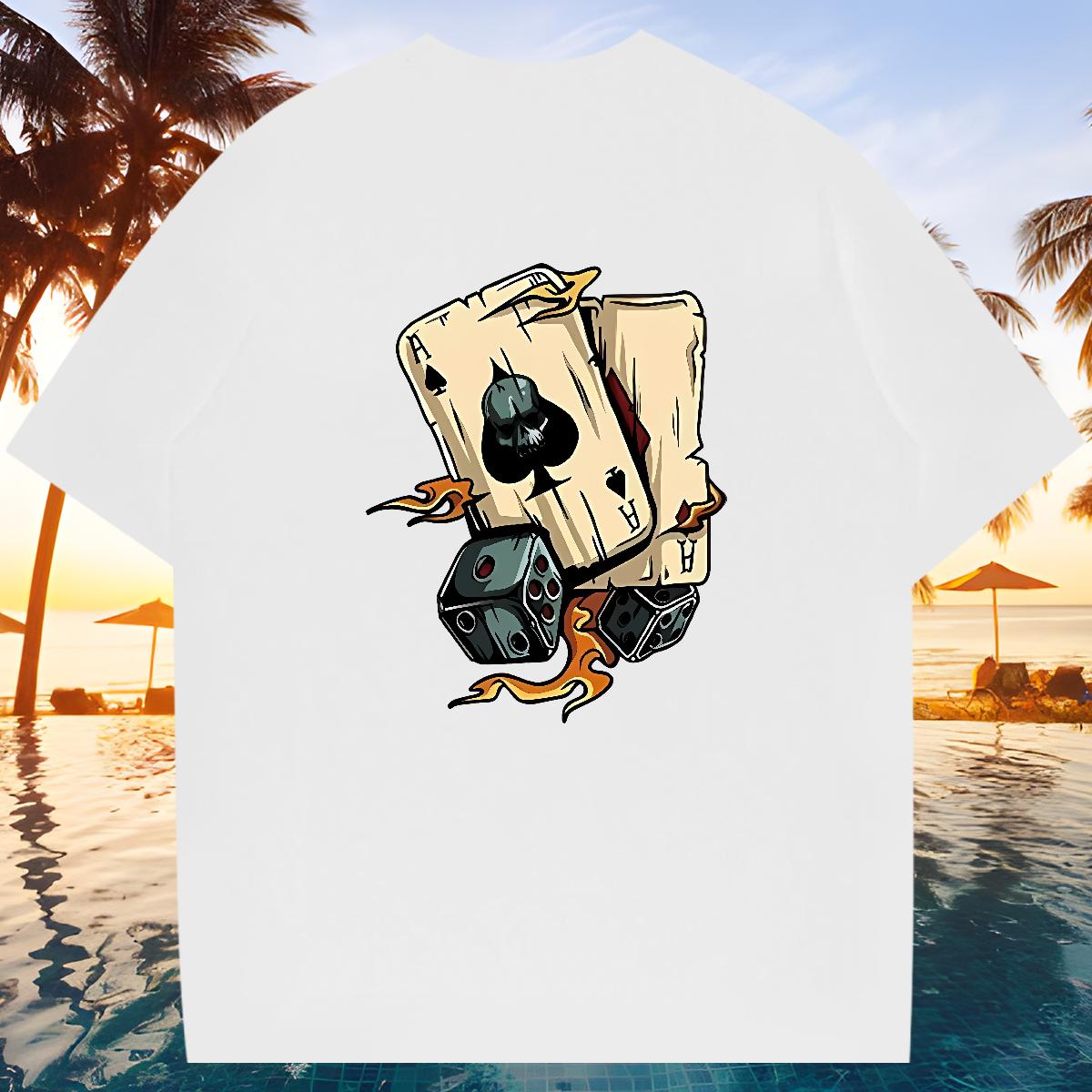 Fashion Casual T-Shirts Oversized Daily Outfit Tshirts Round Neck Short Sleeve Cool Design Tops Tees
