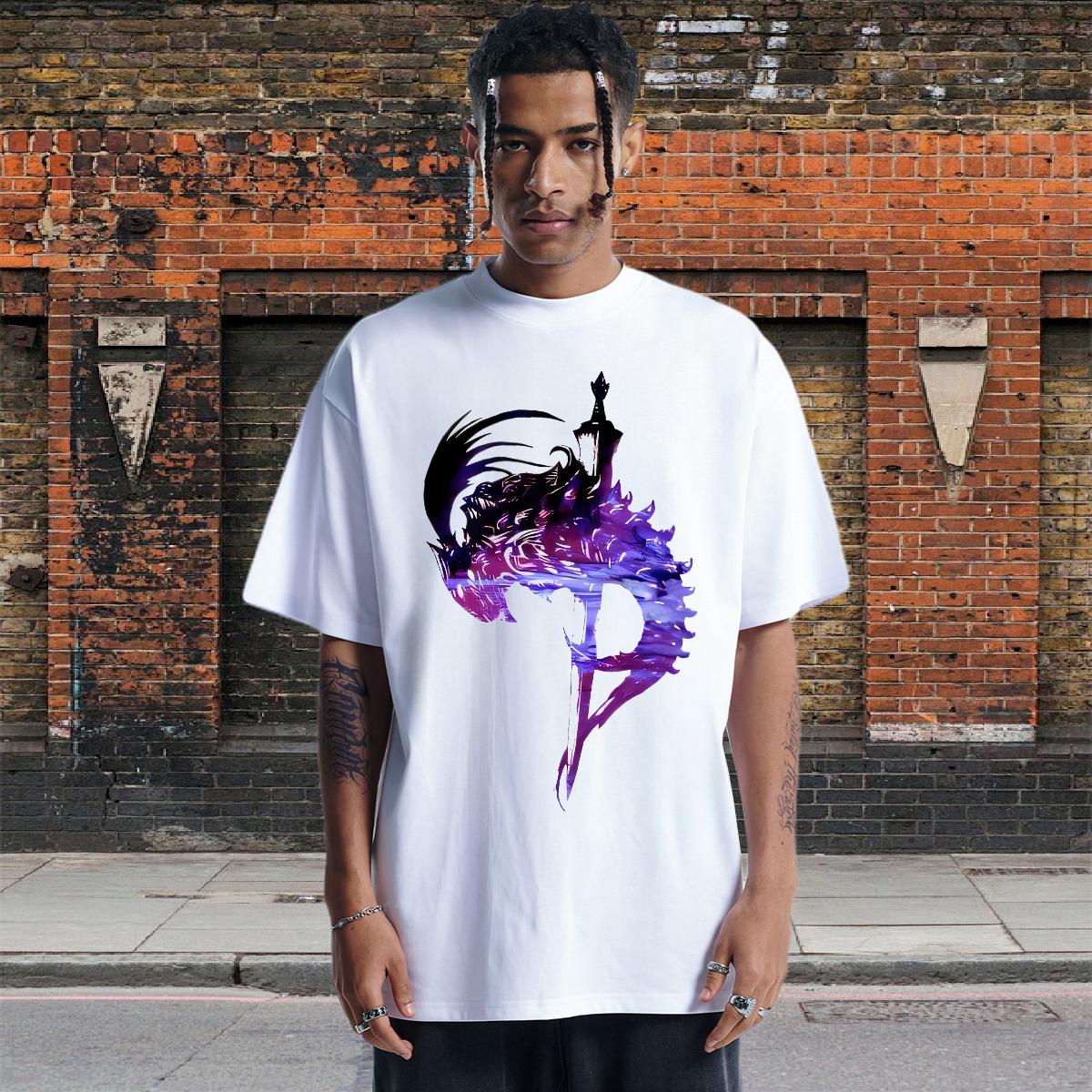 High Quality Mens T Shirts Hip Hop Street Breathable Crew Neck Cotton Men Tees Fashion Casual Anime Print Tee Shirt