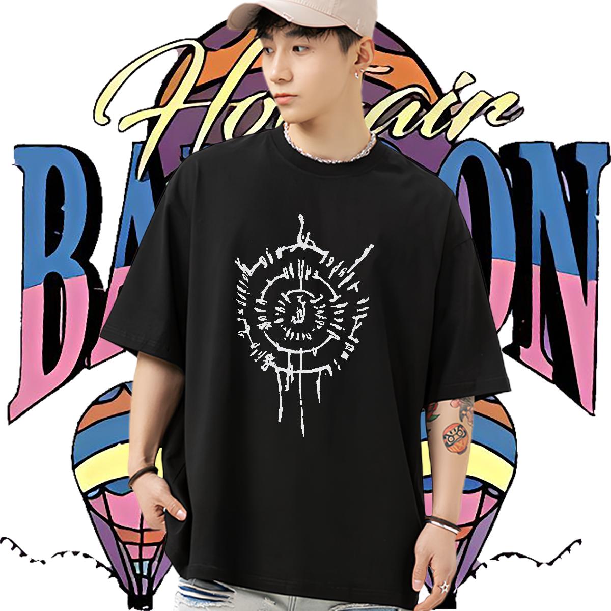 Brand Man T Shirts Casual 180g Cotton Men Tops Tees Brand Oversized Tshirts