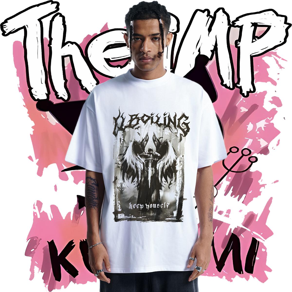 Loose Fit T Shirts Men Beach Breathable Short Sleeve Tshirt for Man Woman New Arrival Black White Tops Shirt