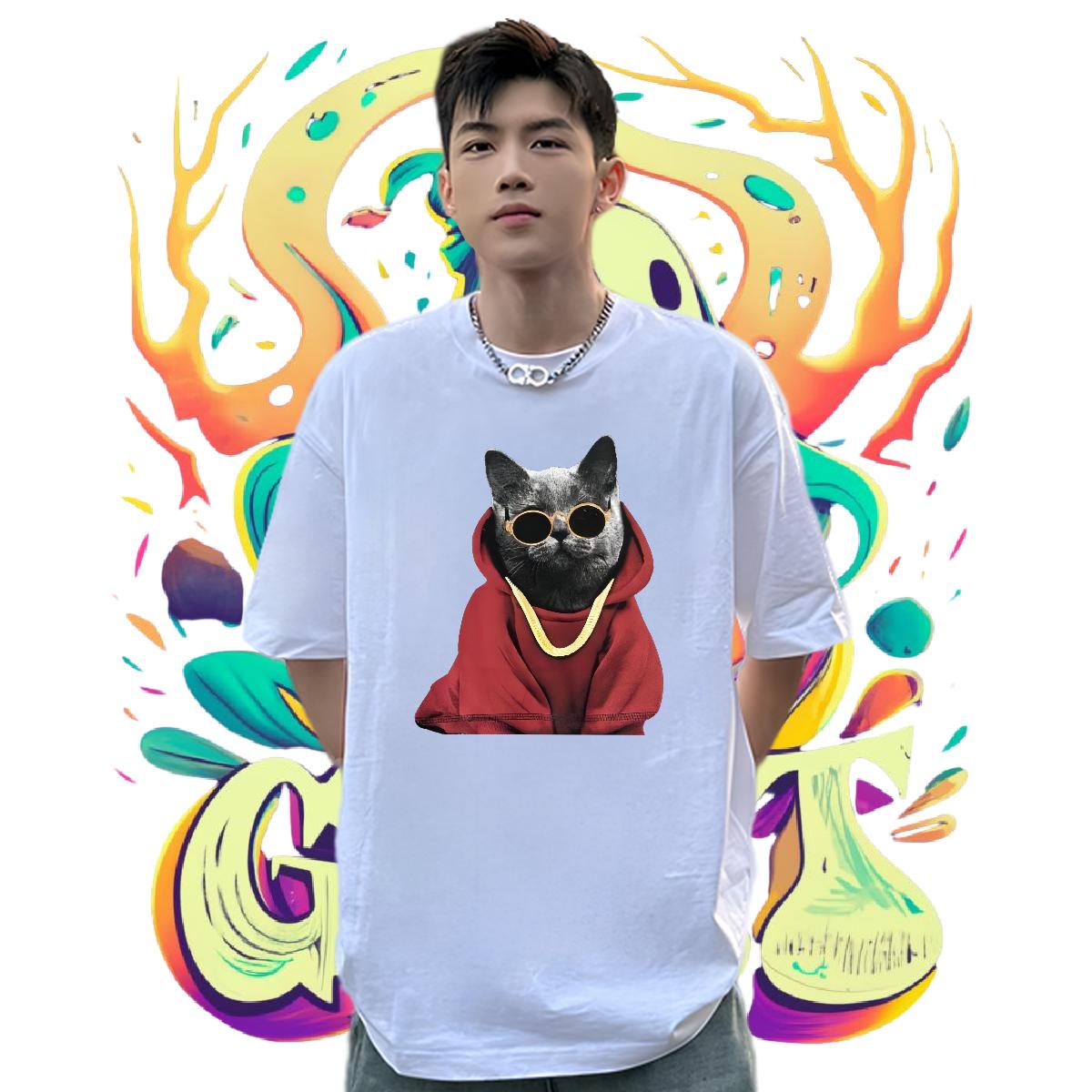 Brand Men T Shirts Street wear Hip Hop Breathable Short Sleeve Men Tshirts 2024 New Plus Size Cartoon Polos