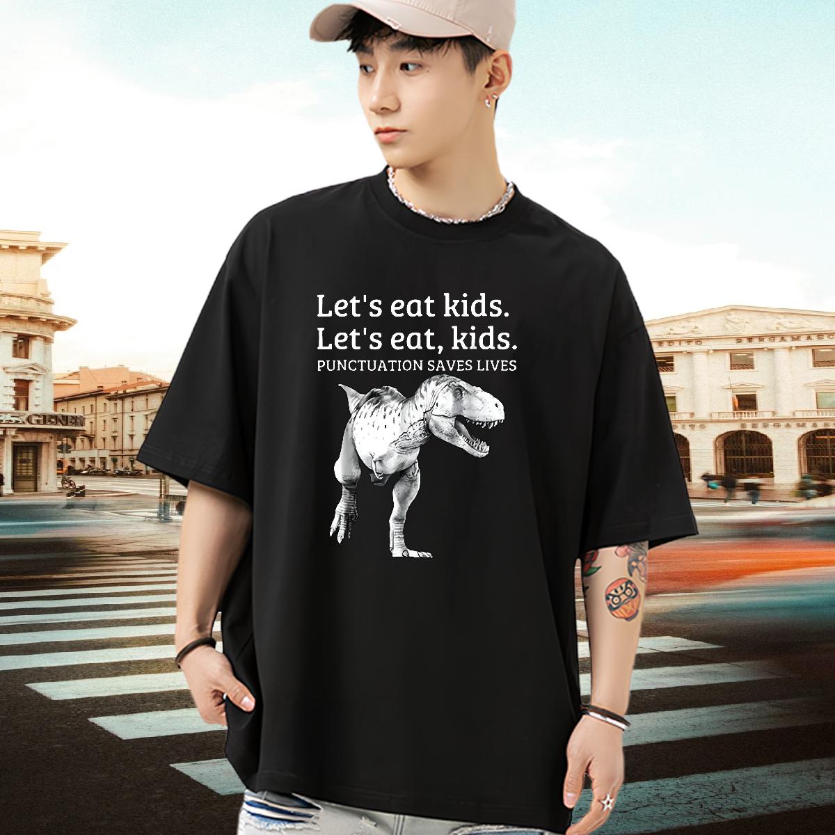 Wholesale Men T Shirts DIY Printed Couples T Shirts Casual Daily Wear 180g Cotton Loose Fit Tee Shirt