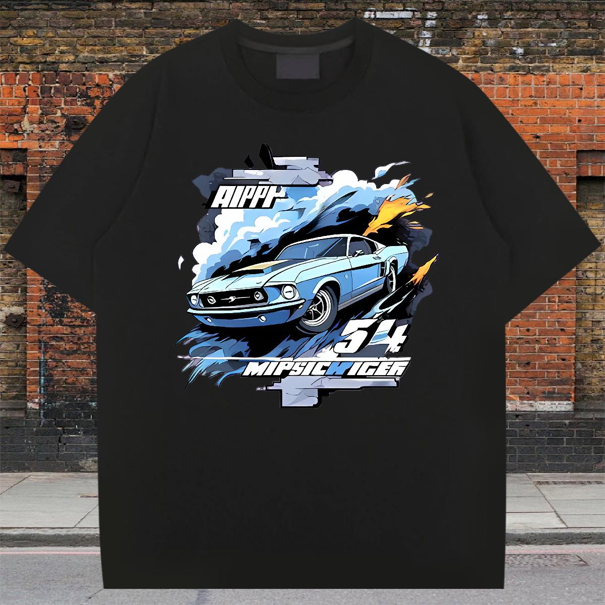 2024 Designer T-Shirts Anime Print Home Outdoor Tshirts O-Neck Short Sleeve Cotton Cool Tops Tees