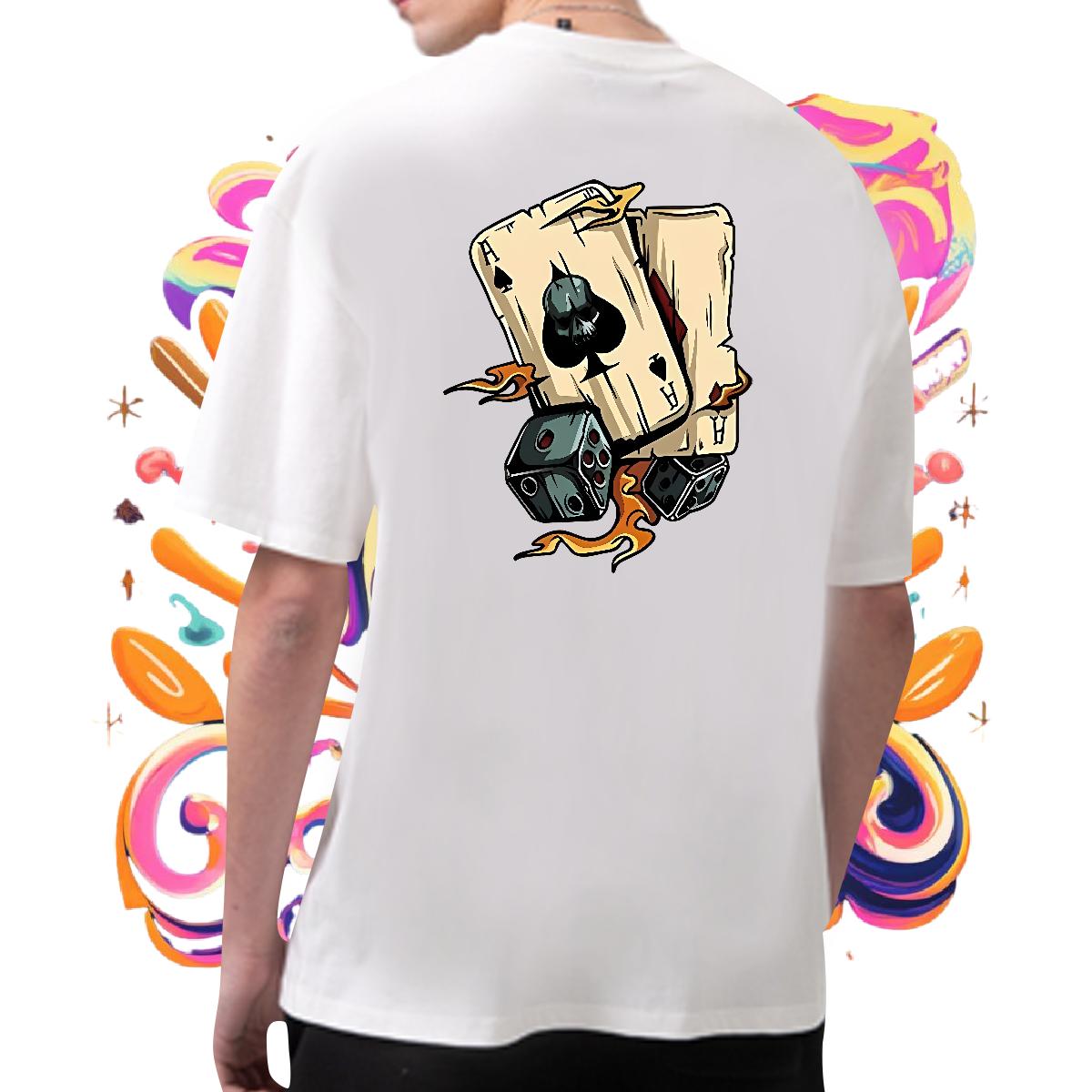 New Arrival T-Shirts Cartoon Printing S-3XL Men Tees Anime Printing Street Breathable Crew Neck Cotton Unisex Tee Shirt