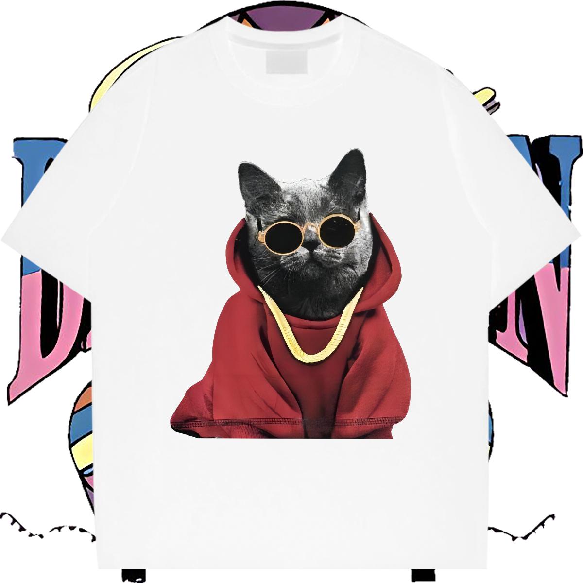Unisex T shirt Hip Hop Street Cotton O Neck Short Sleeves Men Tops Tees New Designer Cartoon Print Tops Shirt