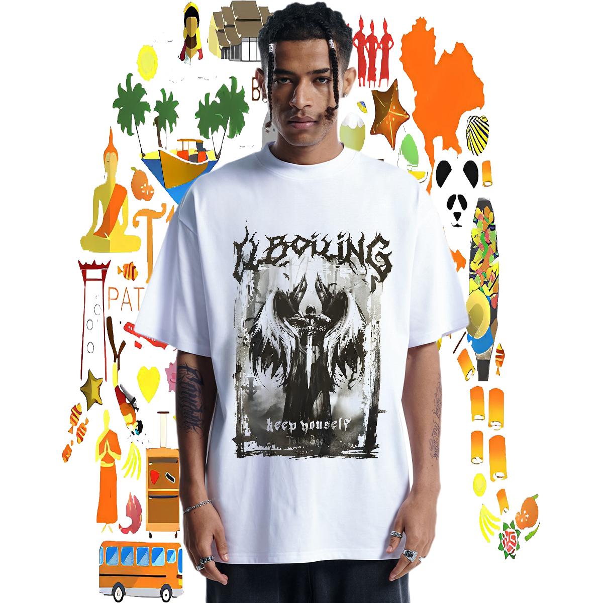 Fashion Designer Men T Shirts Asian Size Men Tees Sport Crew Neck Cotton Unisex Tees