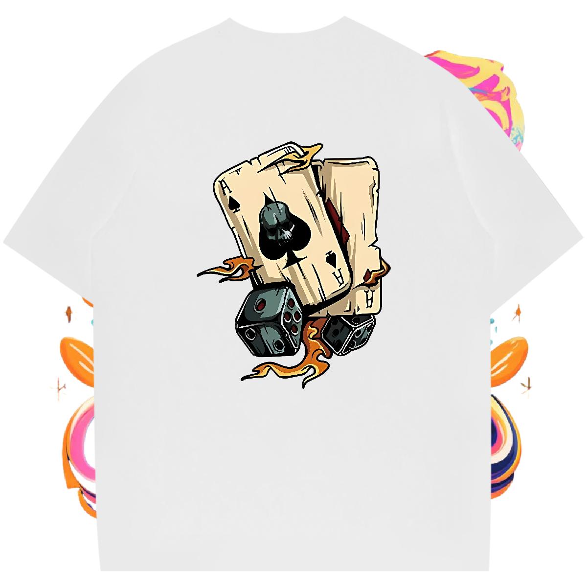 New Arrival T-Shirts Cartoon Printing S-3XL Men Tees Anime Printing Street Breathable Crew Neck Cotton Unisex Tee Shirt
