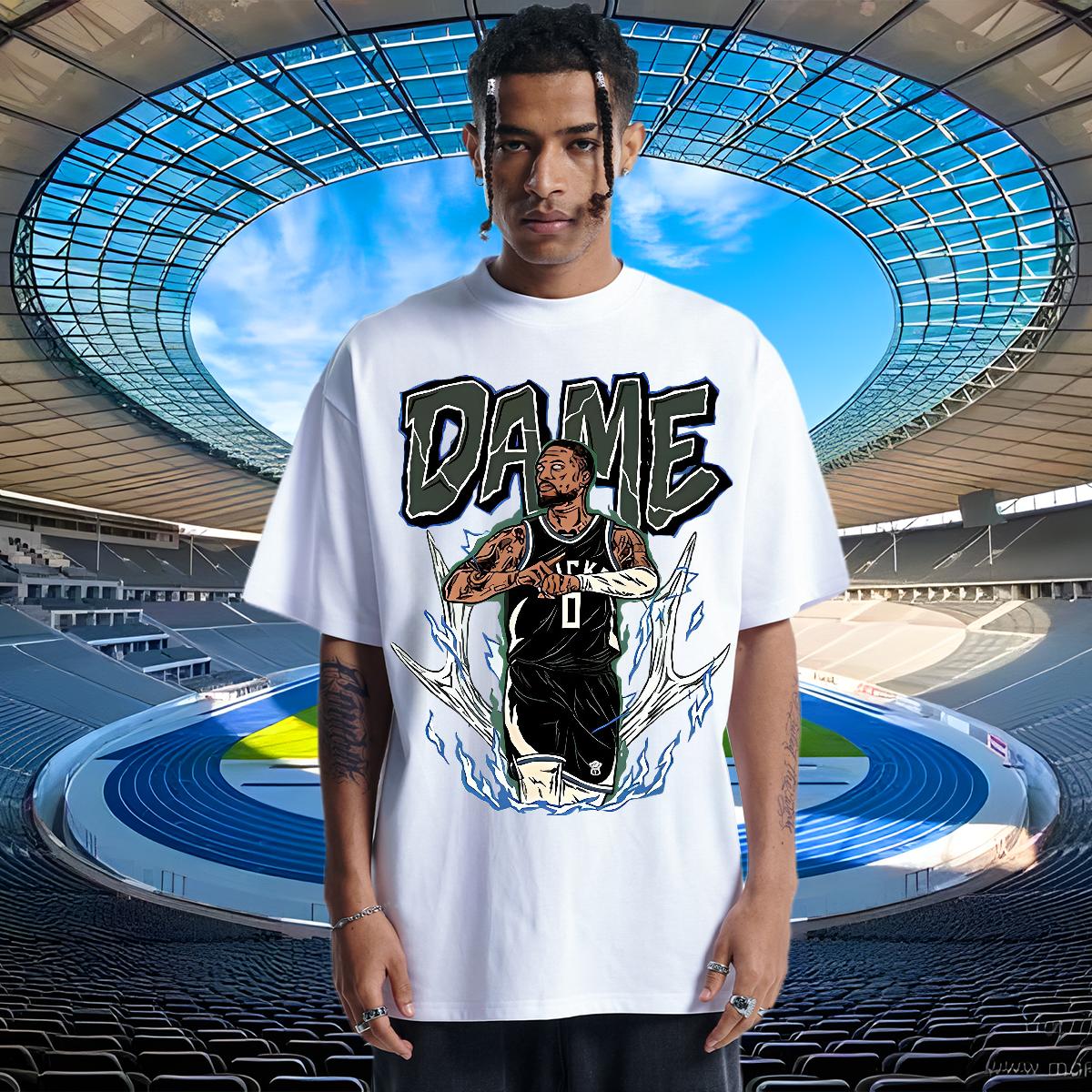 2024 Designer Mens T Shirts Cartoon Print Men Tees Casual Breathable Crew Neck Cotton Designer Clothings
