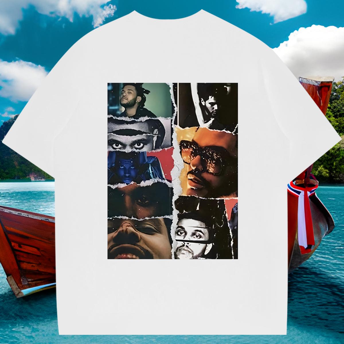2024 Summer Men T Shirts Cartoon Print Men Tops Tees Hip Hop Street Cotton Breathable Short Sleeve Unisex Tees Shirts