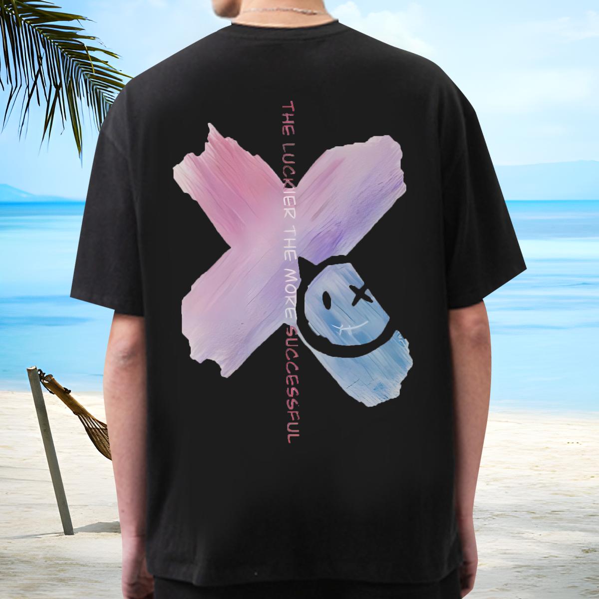 Custom T shirt Cartoon Printing S-3XL Sport Mens Tshirts Round Neck Short Sleeve Designer Tshirts