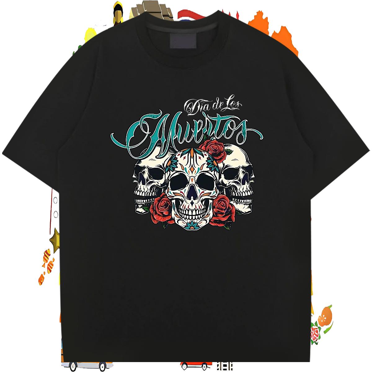 Cool Man T Shirts Street Casual O-Neck Short Sleeve Cotton Mens Tshirts Fashion Casual Cartoon Printing S-3XL Tops Tees