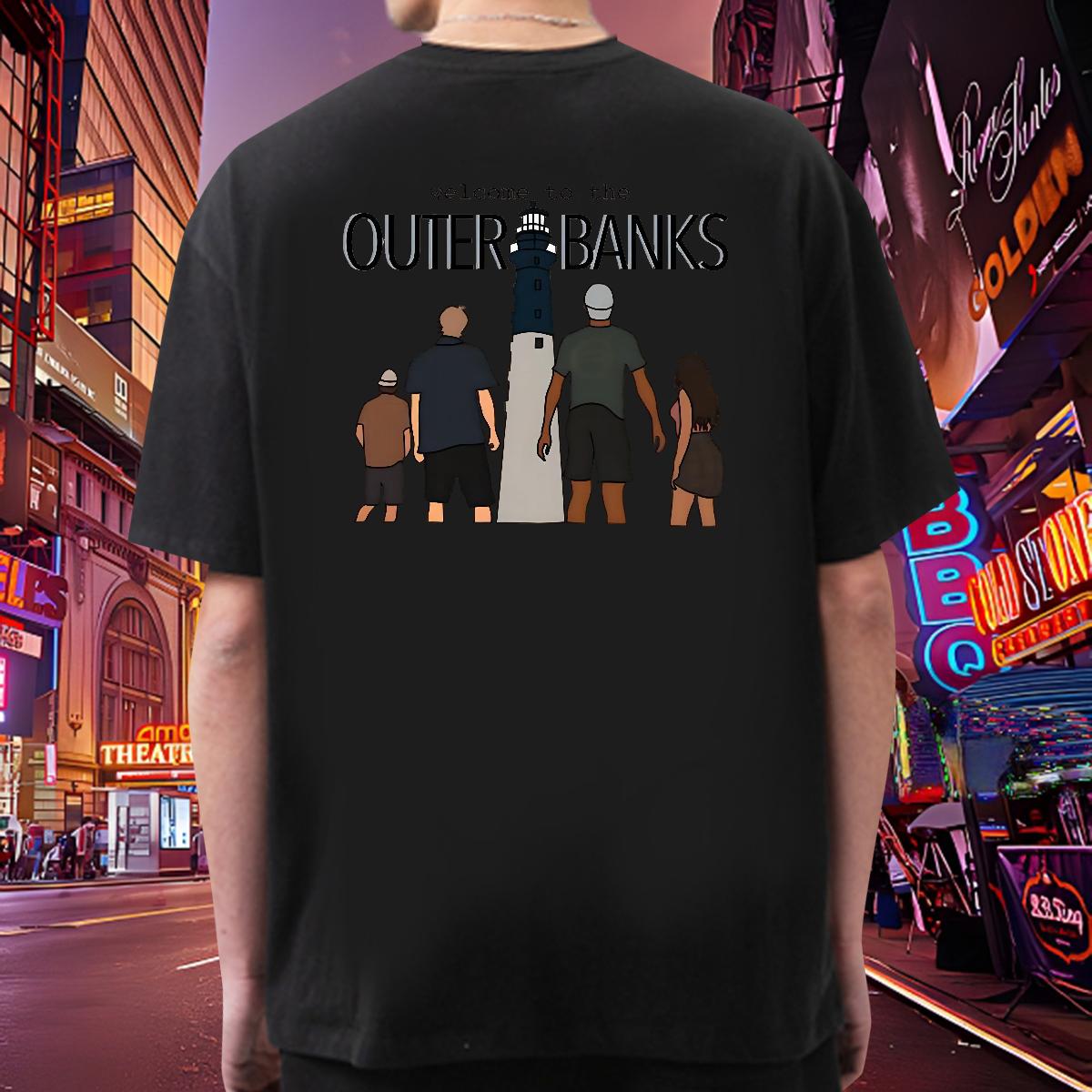 2024 DIY T shirt Cartoon Printing S-3XL Men Tshirts Beach Crew Neck Cotton Classic Tees