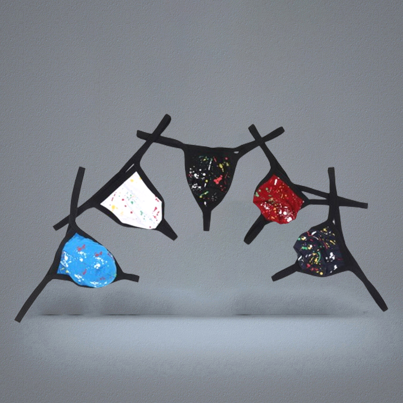 E048 Whole gay men039s sexy underwear lingerie cotton low rise pouch thongs seamless tstrings gstrings panties5505436