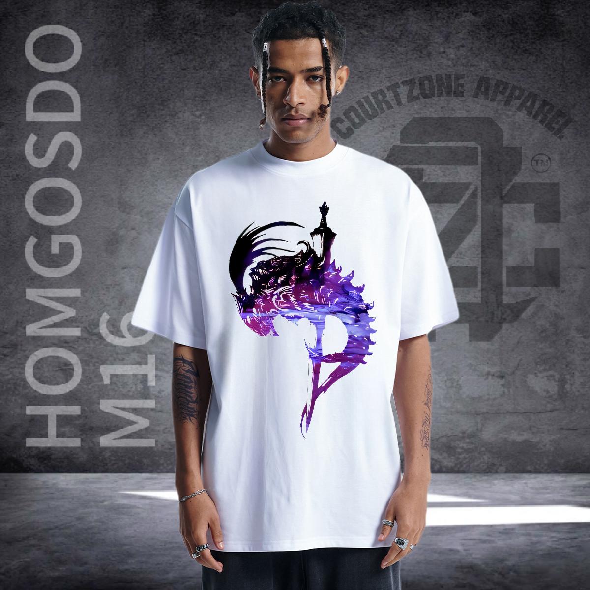Loose T Shirts Men Hip Hop Street Cotton O Neck Short Sleeves Tshirt for Man Woman Wholesale Black White Polos