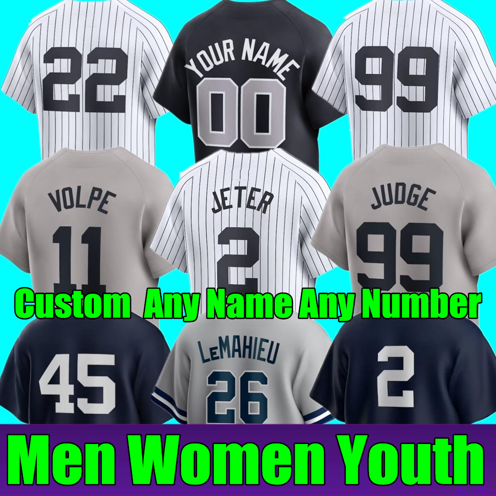 New S-4XL Custom Aaron Judge 22 Juan Soto Jersey Anthony Volpe Anthony Rizzo Nestor Cortes Jr. Giancarlo Stanton Aaron Yankee Gallo Torres Gerrit Cole Men Women Youth