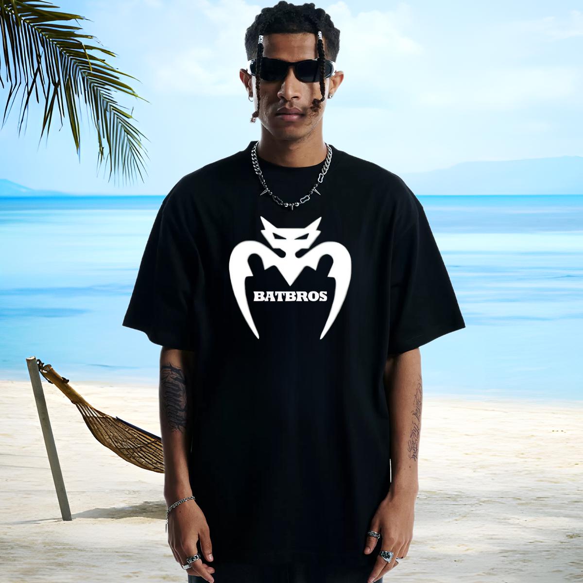 Loose T Shirt For Man Home Outdoor Round Neck Short Sleeve Men Clothes T-Shirt Fashion Casual Black White Tees