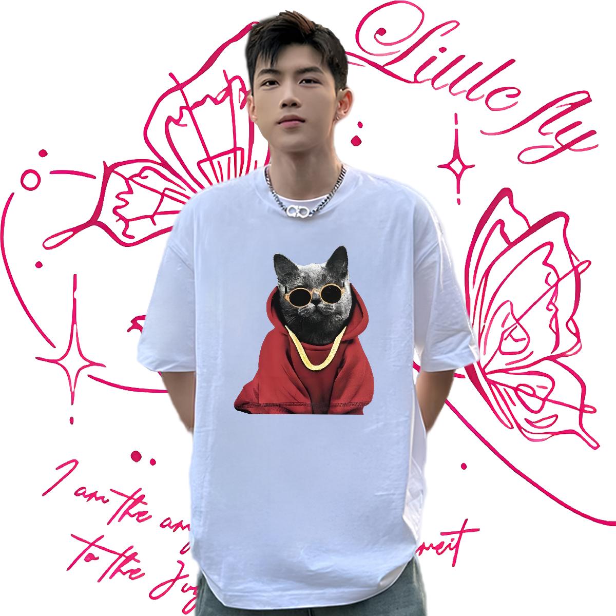 Loose T-Shirts Summer Casual Cotton Breathable Short Sleeve Men Tees 2024 New Custom Print Plus Size Tops Tees