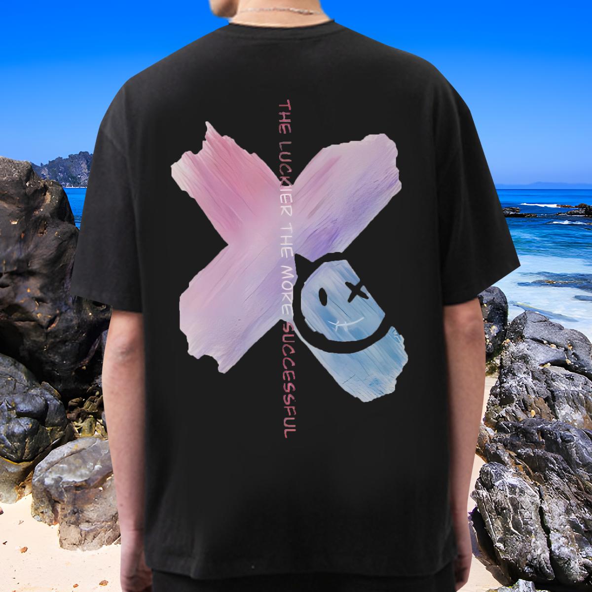 Classic Men T Shirts Custom Print Oversized Casual Beach Tshirts Cotton Breathable Soft Comfortable Tees