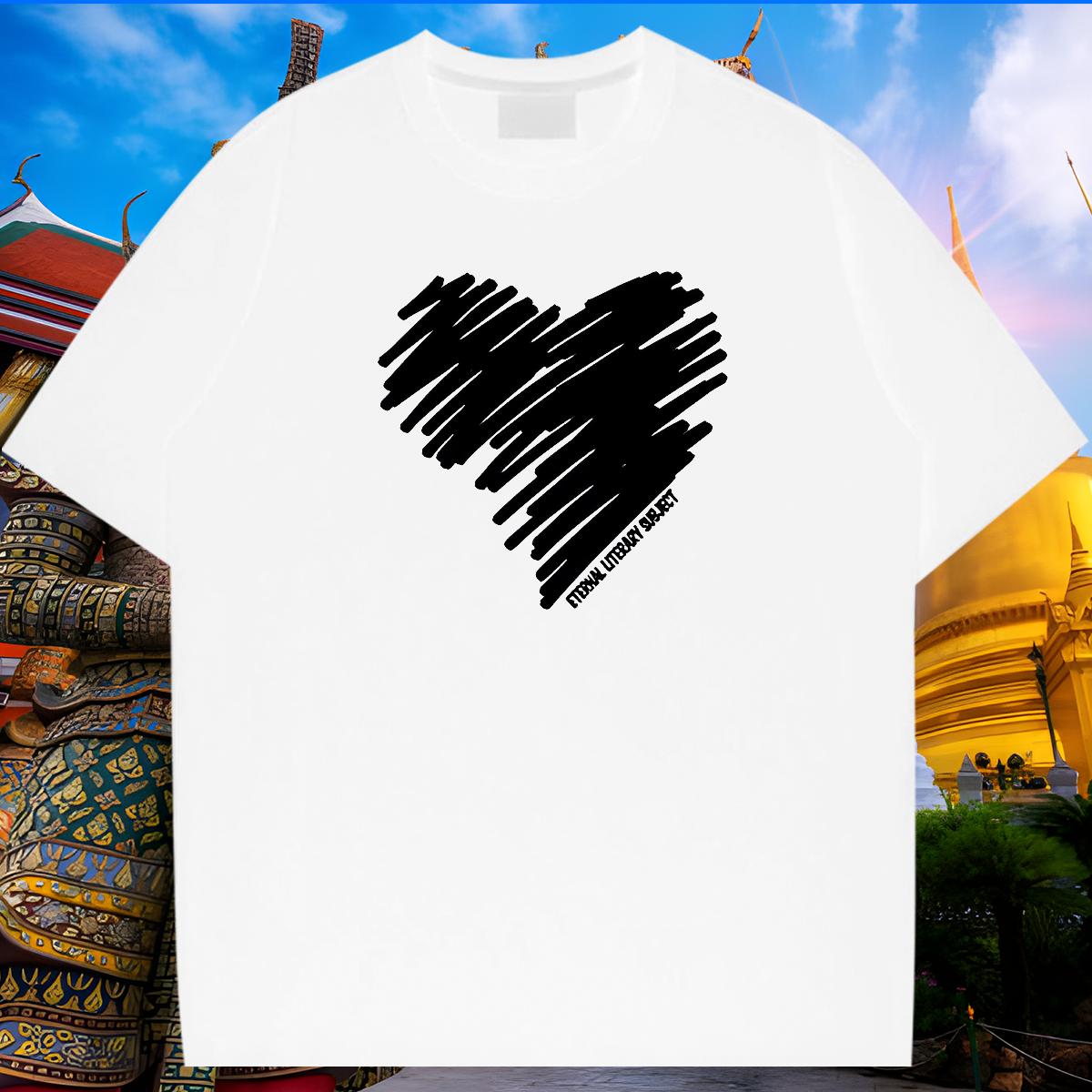 Customized T Shirts Men DIY Printed Street Casual Tshirts Crew Neck Cotton Breathable Wholesale Tee Shirt