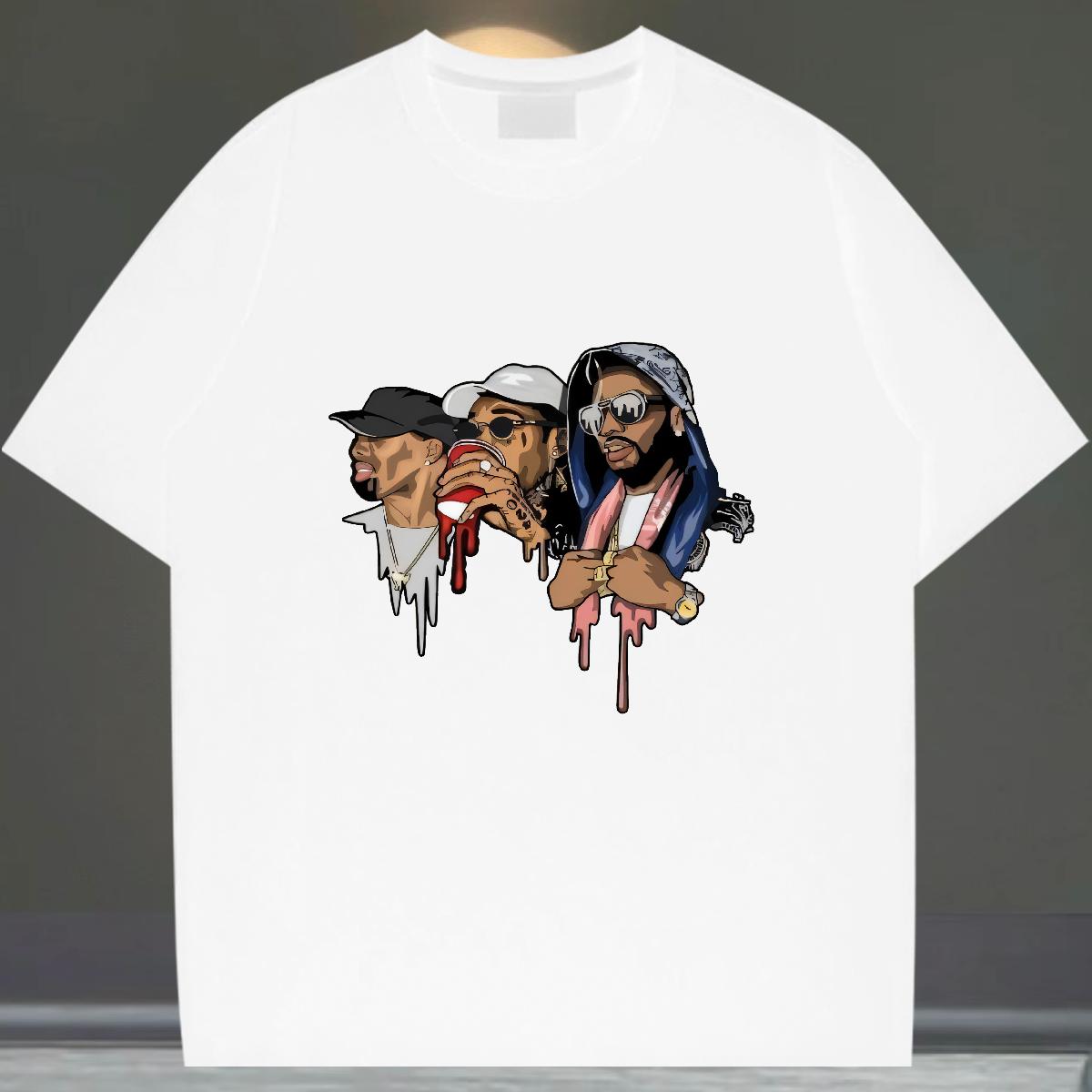 Cool Mens T Shirts Spring Summer Round Neck Short Sleeve Men Tees 2024 New White Plus Size Tees Shirts