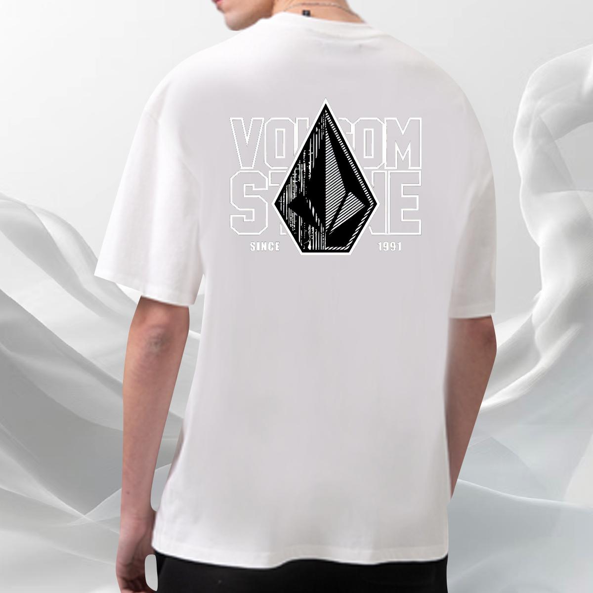 Classic T shirt O-Neck Short Sleeve Cotton Hip Hop Street Mens Tshirts DIY Printed 2024 New Wear
