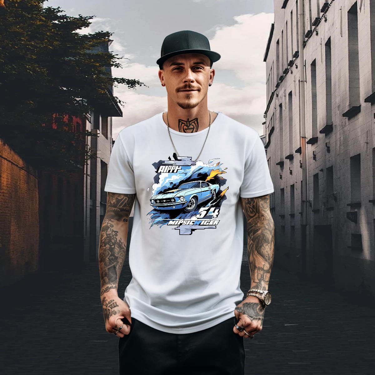 2024 Summer T Shirt For Man Custom Cartoon Street Wear Tshirts Crew Neck Cotton Loose Fit Tops Shirt