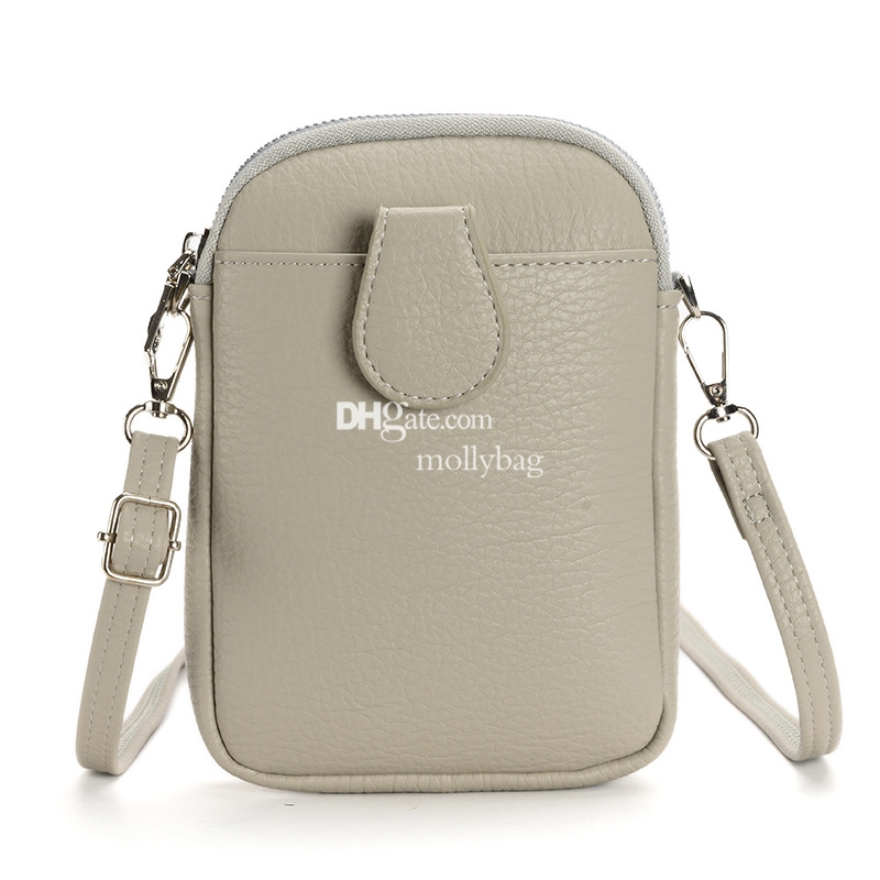 High quality women's designer phone practical crossbody bag cover suitable for wallet card cover Repo fashionable retro leather phone zipper