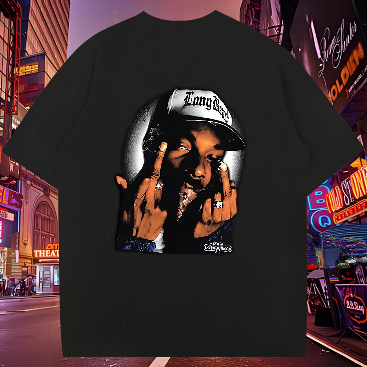 Classic Man T Shirts Crew Neck Cotton Breathable Anime Printing Street Men Clothes T-Shirt DIY Printed New Top Tees