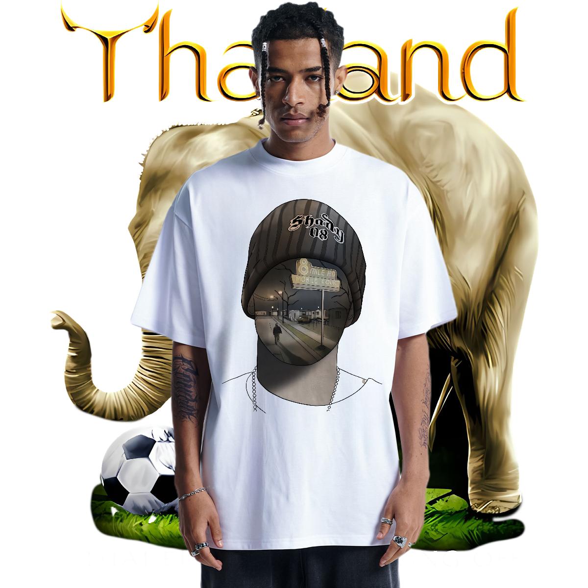 Soft T-Shirts for Men Hip Hop Street Breathable Crew Neck Cotton Men Tops Tees Classic Casual Custom Tshirts