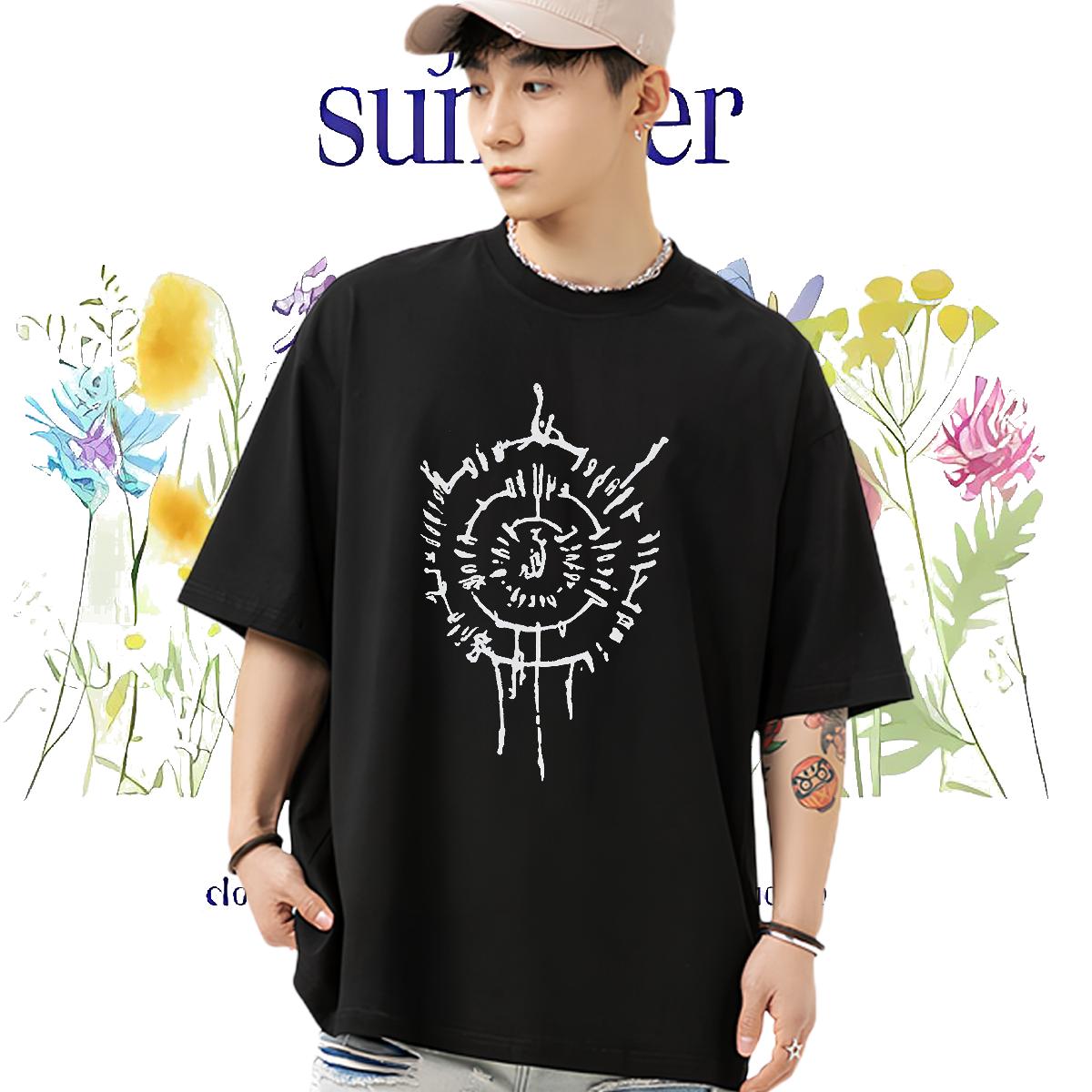 High Quality T Shirts Men Casual Beach Breathable Crew Neck Cotton Couples T Shirts Classic Casual Custom Printing Tee Shirt