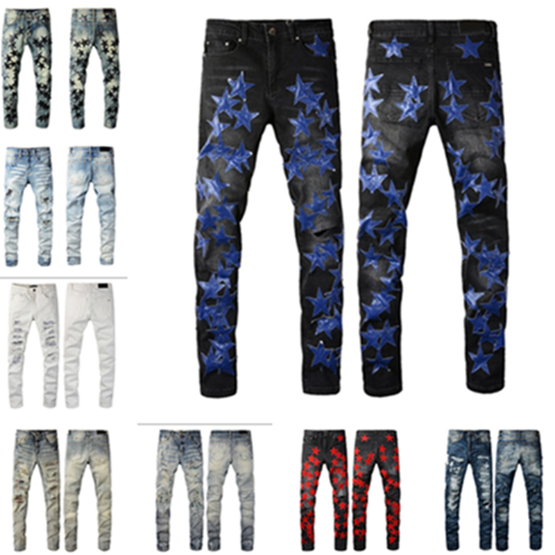 New Jeans Arrivals Mens Luxury Designer Denim Jeans Pants Holes Trousers Biker Men's Clothing 2024 Hot Sell