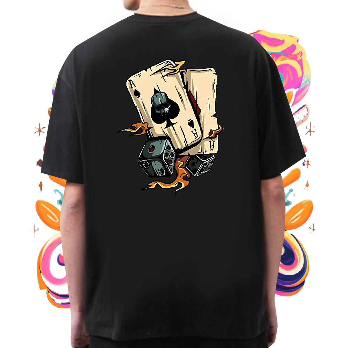 New Arrival T-Shirts Cartoon Printing S-3XL Men Tees Anime Printing Street Breathable Crew Neck Cotton Unisex Tee Shirt