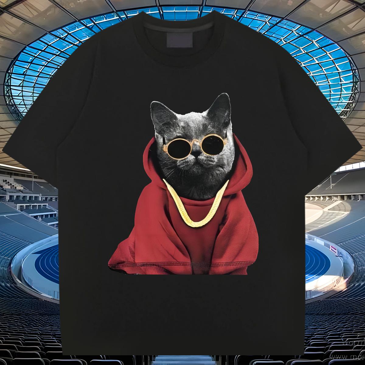 Loose Fit T shirt Street wear Hip Hop Round Neck Short Sleeve Men Tops Tees Fashion DIY Tee Shirt