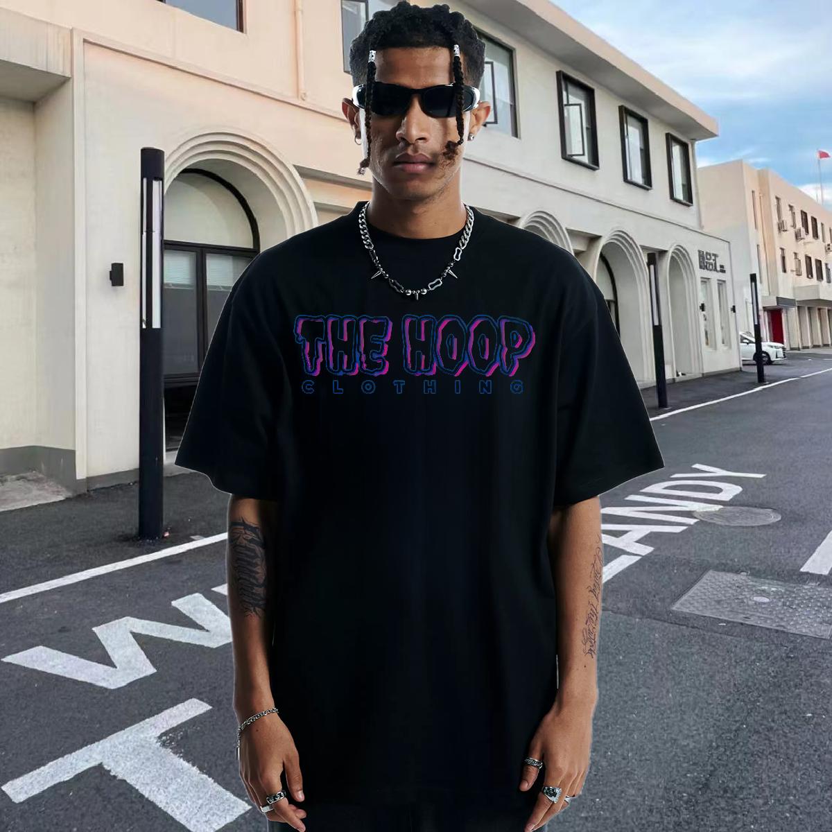 2024 New T Shirts Men Floral Print Men Tops Tees High Street Hip Hop Short sleeve Cotton Soft Loose Fit Tees Shirts