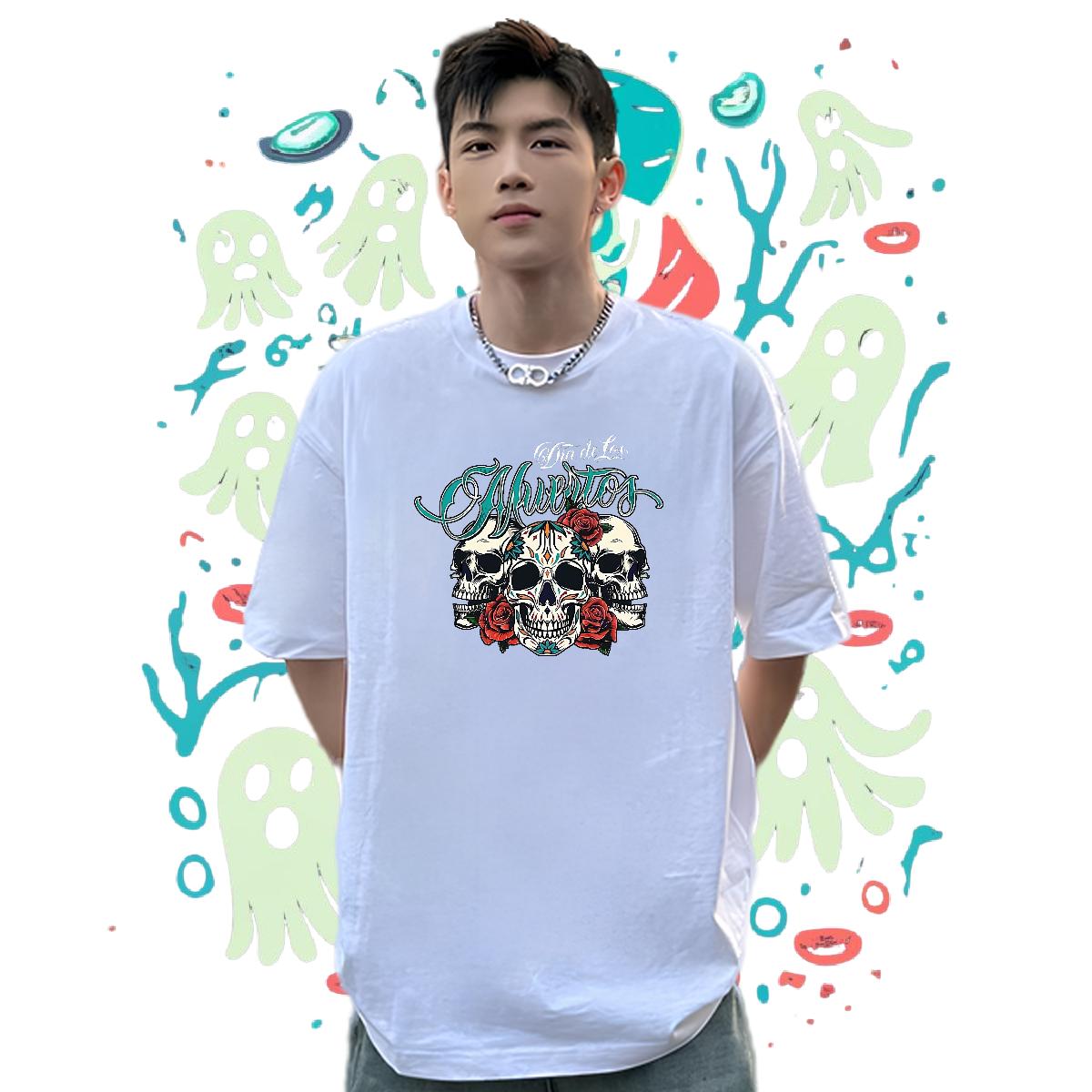 Classic Man T Shirts Hip Hop Street Cotton Breathable Men Tshirts 2024 Summer DIY Printed Tops Tees
